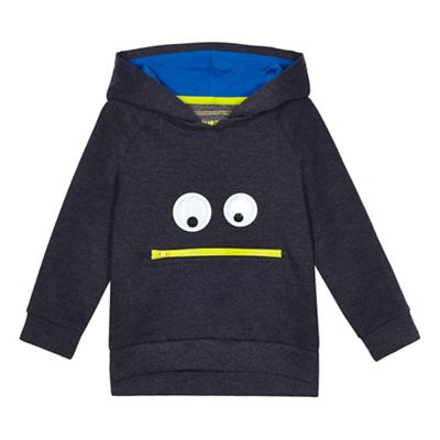 bluezoo Boys' blue silly face sweater
